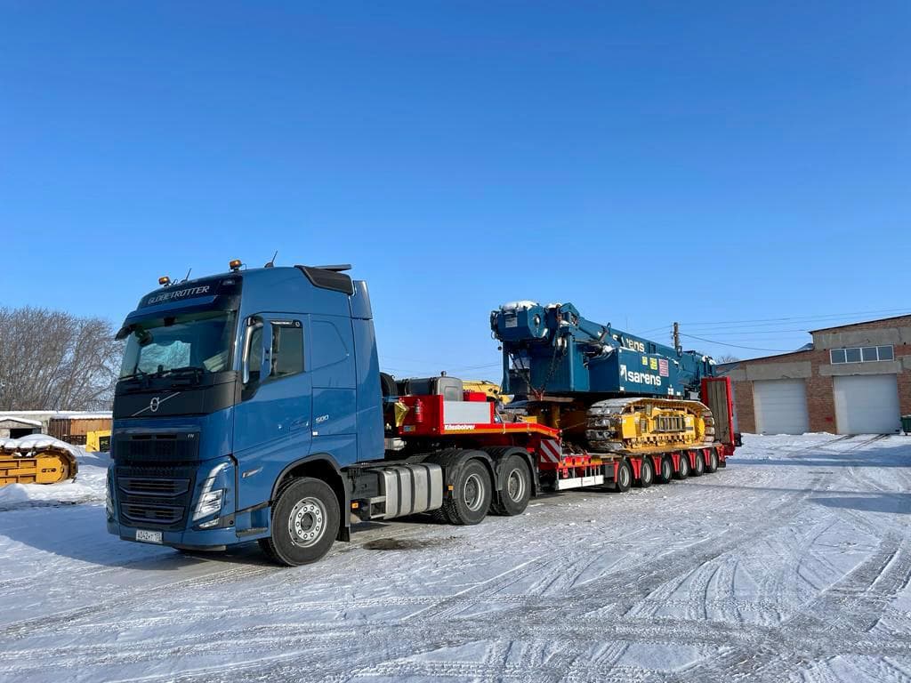 Перевозка гусеничного крана Liebherr