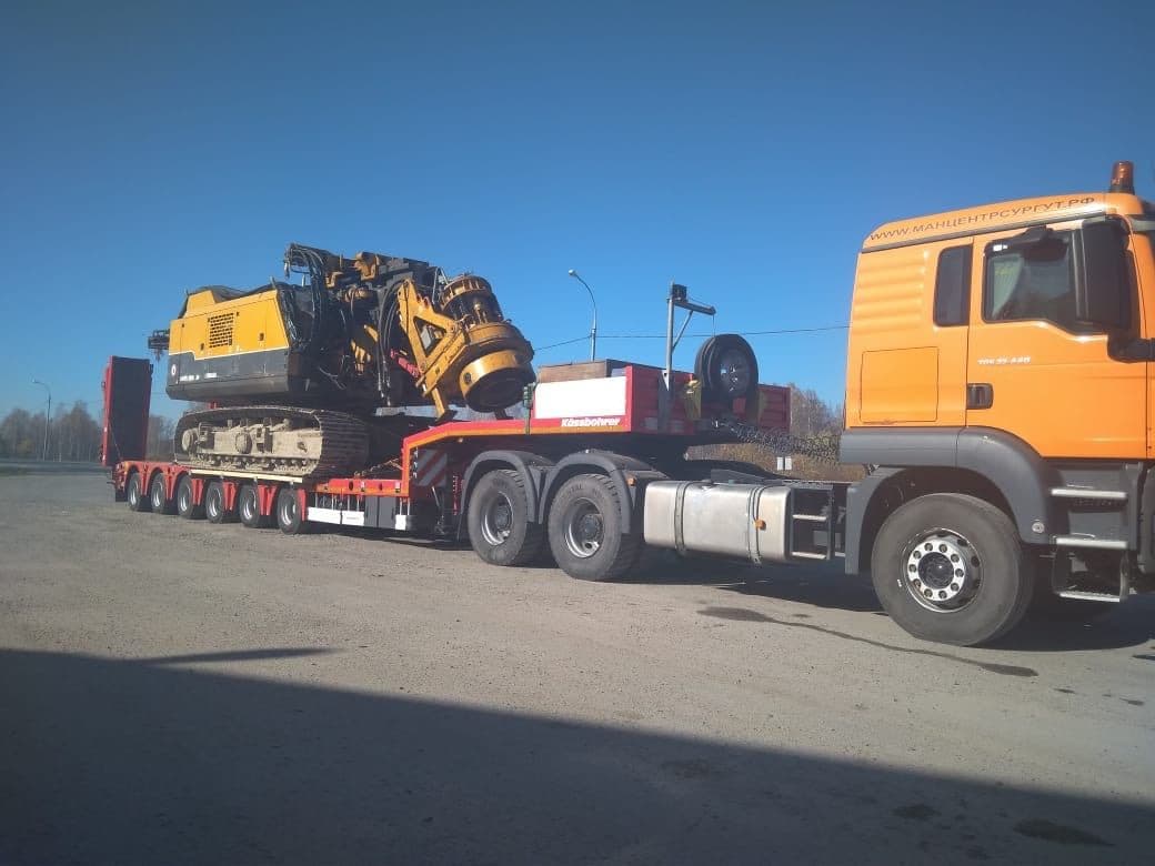 Перевозка буровой установки Bauer