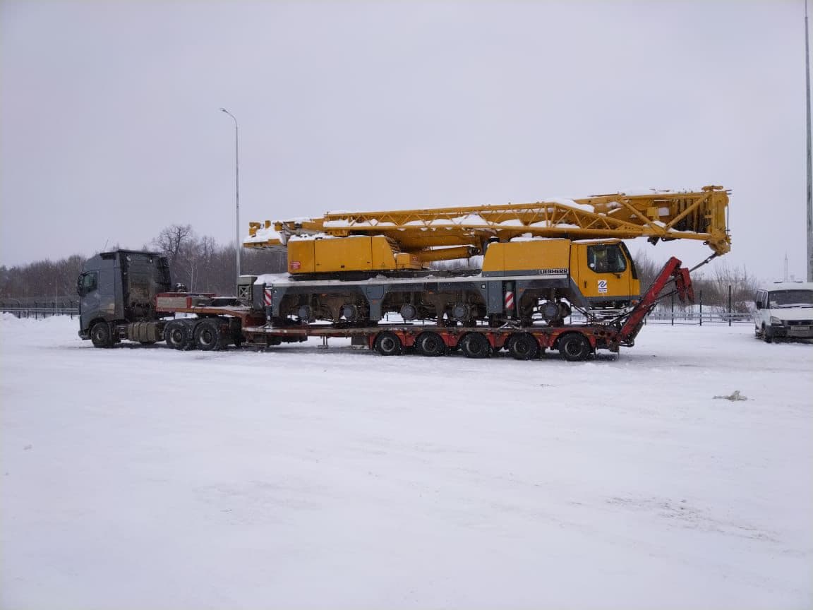 Перевозка автокрана Liebherr