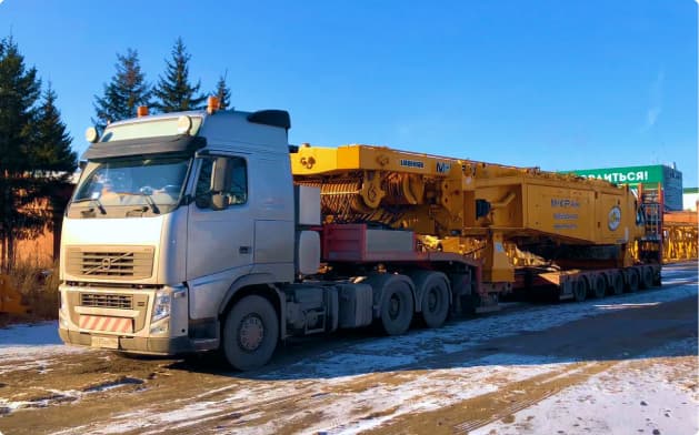 Перевозка гусеничного крана